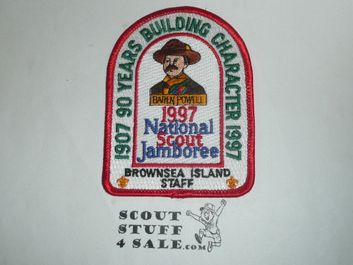 1997 National Jamboree Brownsea Island STAFF Patch