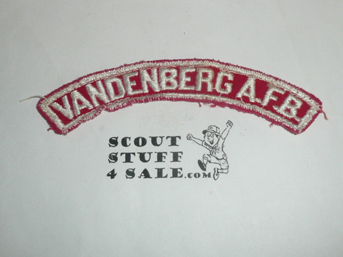 VANDENBERG AFB Red and White Community Strip, sewn