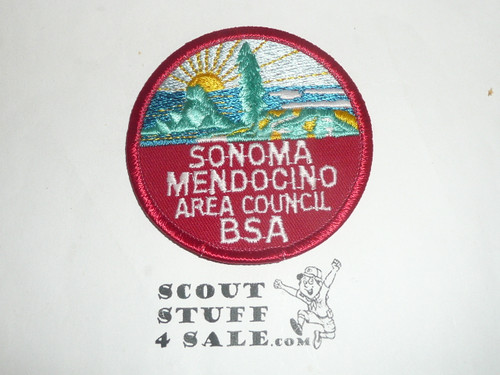 Sonoma Mendocino Area Council Patch (CP), no periods in BSA