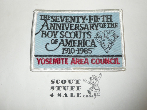 Yosemite Area Council Patch (CP) - BSA 75th Anniversary