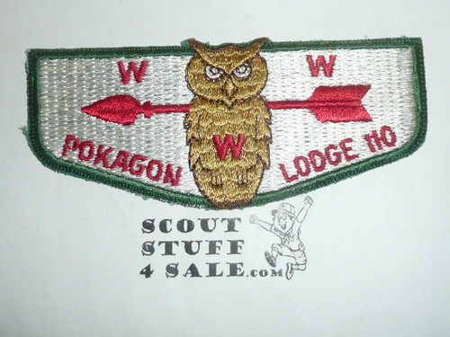 Order of the Arrow Lodge #110 Pokagon s4 Flap Patch