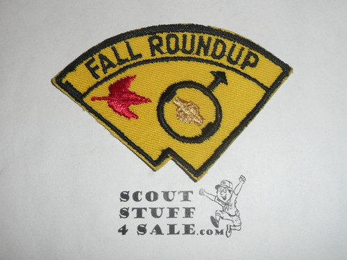 Fall Round-up Patch, Generic BSA issue, yellow twill, blk c/e bdr