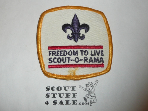 Scout-O-Rama Patch, Generic BSA issue, Freedom to Live