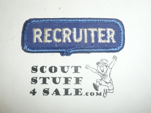 Recruiter Patch, blue twill, blue r/e