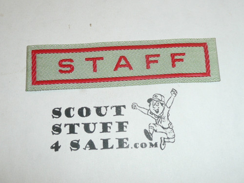 STAFF Woven Patch, Generic Boy Scout Issue