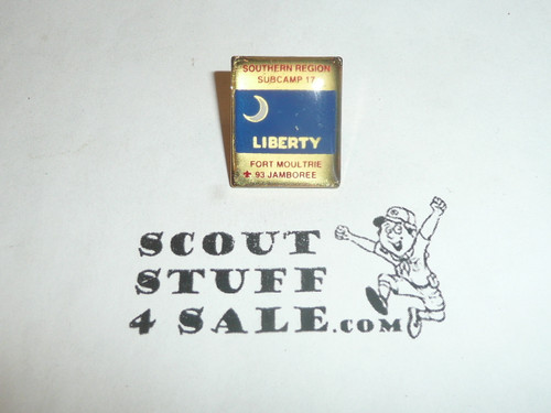 1993 National Jamboree Subcamp 17, Southern Region Pin