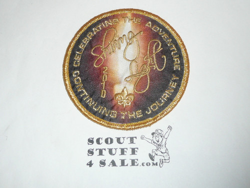 2010 100th Boy Scout Anniversary Commemorative Patch, Celebrating the Adventure Continuing the Journey, Shining Light