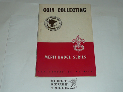 Coin Collecting Merit Badge Pamphlet, Type 5, Red/Wht Cover, 10-46 Printing