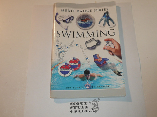 Swimming Merit Badge Pamphlet, Type 10, Montage of Pictures Cover, 2008 Printing