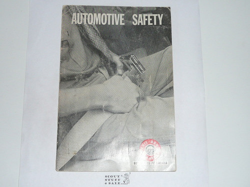 Automotive Safety Merit Badge Pamphlet, Type 7, Full Picture, 1-67 Printing