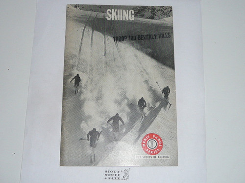 Skiing Merit Badge Pamphlet, Type 7, Full Picture, 7-70 Printing