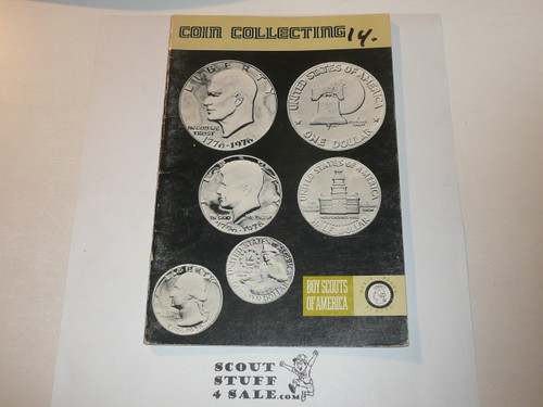 Coin Collecting Merit Badge Pamphlet, Type 8, Green Band Cover, 2-77 Printing