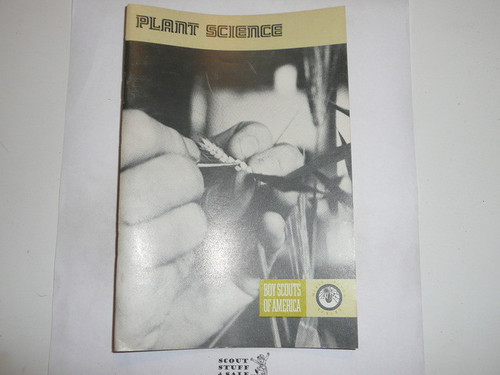 Plant Science Merit Badge Pamphlet, Type 8, Green Band Cover, 8-75 Printing