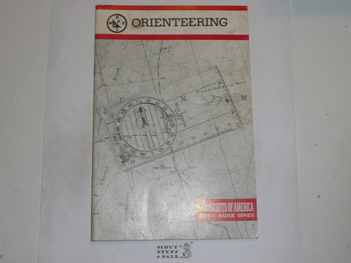 Orienteering Merit Badge Pamphlet, Type 9, Red Band Cover, 3-81 Printing