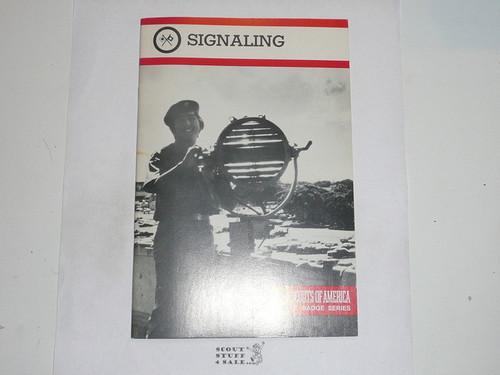 Signaling Merit Badge Pamphlet, Type 9, Red Band Cover, 7-88 Printing