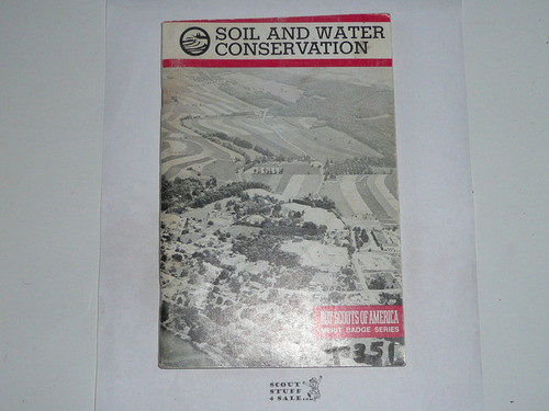 Soil and Water Conservation Merit Badge Pamphlet, Type 9, Red Band Cover, 4-85 Printing
