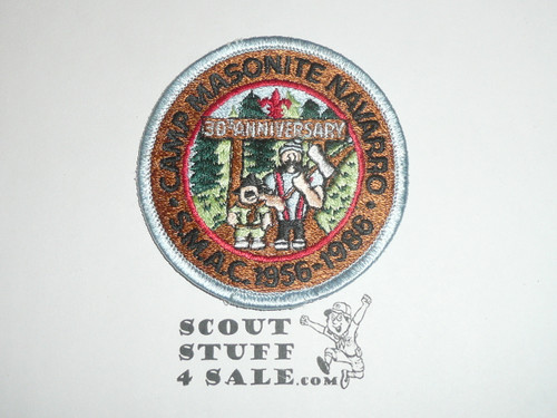 Camp Masonite Navarro Patch, San Mateo Area Council, 30th Anniversary