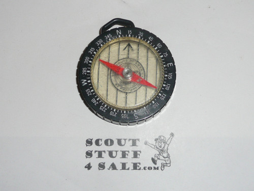 1970's Official Boy Scout Compass, Wheel design, Like new