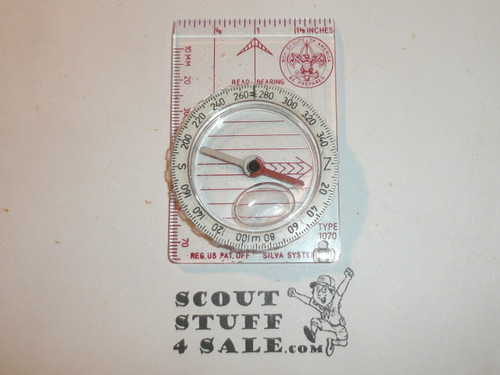 1970's Official Boy Scout Compasss, By Silva, Like new, has an air bubble