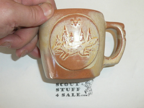 Childress Scout Reservation Frankoma Ceramic Coffee Mug, Mo-kan Area Council