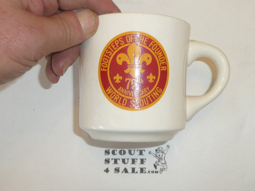 75th Anniversary World Scouting Mug, Footsteps of the Founder