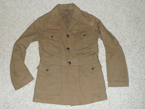 1920's Sigmund Eisner Boy Scout Jacket with Metal Buttons, 17" chest