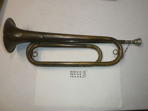 Vintage Official Boy Scout Brass Bugle by Rexcraft, In very good condition, needs to be polished