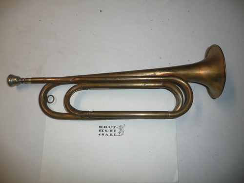 Vintage Official Boy Scout Brass Bugle by Rexcraft, In very good condition BU7