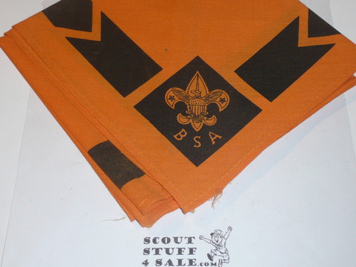 BSA National Supply Troop Neckerchief, Triangle, Orange/Black