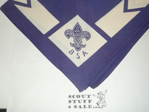 BSA National Supply Troop Neckerchief, Triangle, Blue/White