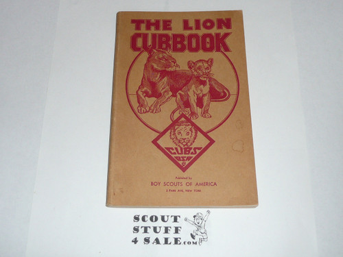 1943 Lion Cub Scout Handbook, 10-45 Printing, MINT Condition
