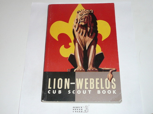 1963 Lion Cub Scout Handbook, 11-63 Printing, lite use
