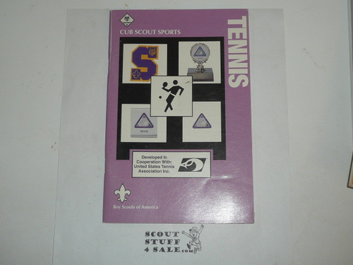 Cub Scout Sports Pamphlet, Tennis, 1997 printing