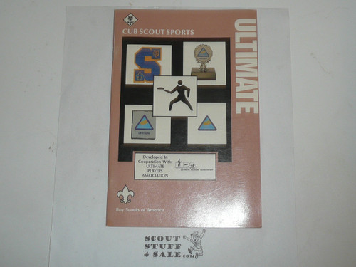 Cub Scout Sports Pamphlet, Ultimate Frisbee, 1995 printing