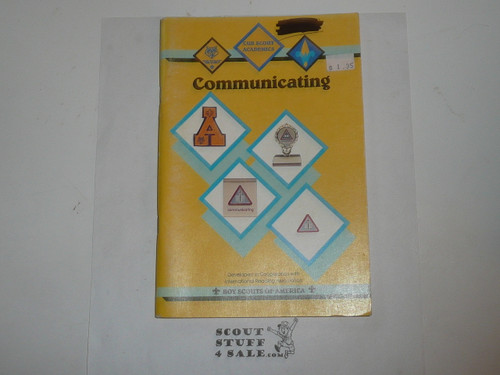 Cub Scout Academics Pamphlet, Communicating, 1992 printing