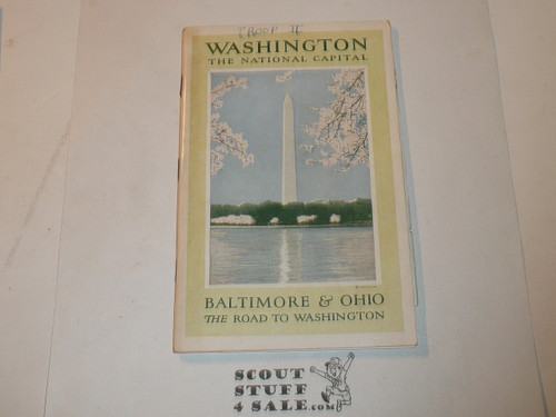 1937 National Jamboree The Road to Washington Pamphlet By Baltimore and Ohio Railroad