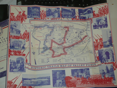 1957 National Jamboree Historic Valley Forge / Jamboree Map