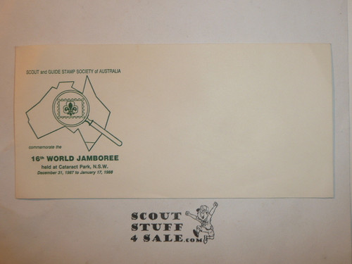 1987-88 World Jamboree Scout and Guide Stamp Society of Australia Envelope