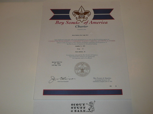 2006 Boy Scout Troop Charter, December