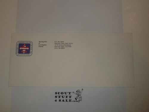 Western Los Angeles County Council Envelope, unused