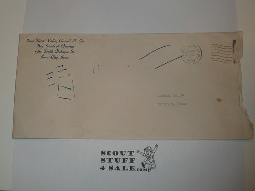 1951 Red River Valley Council Stationary and Envelope