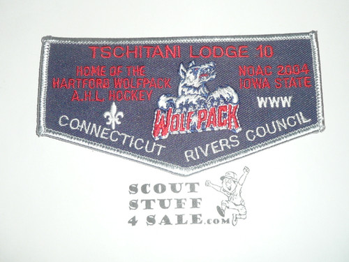 Order of the Arrow Lodge #10 Tschitani f2 2004 NOAC Flap Patch - Boy Scout