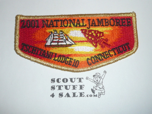 Order of the Arrow Lodge #10 Tschitani s16 2001 National Jamboree Flap Patch - Boy Scout