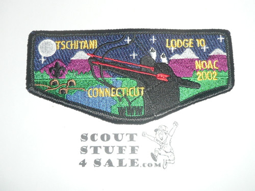 Order of the Arrow Lodge #10 Tschitani s22 2002 NOAC Flap Patch - Boy Scout