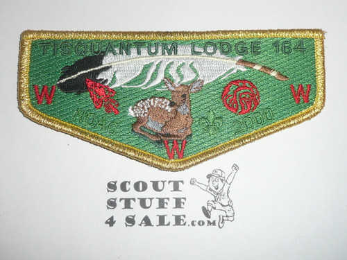Order of the Arrow Lodge #164 Tisquantum s31 2000 NOAC Delegate Flap Patch