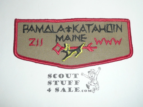 Order of the Arrow Lodge #211 Pamala - Katahdin f3 Flap Patch