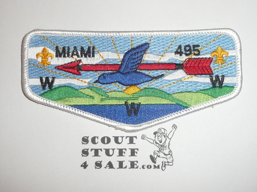 Order of the Arrow Lodge #495 Miami s17 Flap Patch