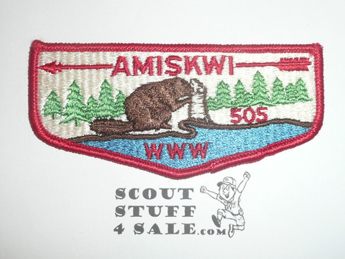 Order of the Arrow Lodge #505 Amiskwi s2 Flap Patch