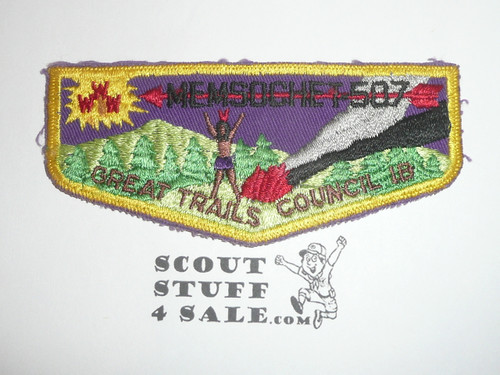 Order of the Arrow Lodge #507 Memsochet f2 Flap Patch