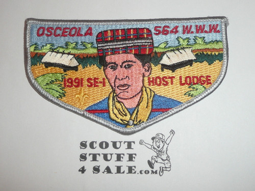 Order of the Arrow Lodge #564 Osceola s10 Flap Patch